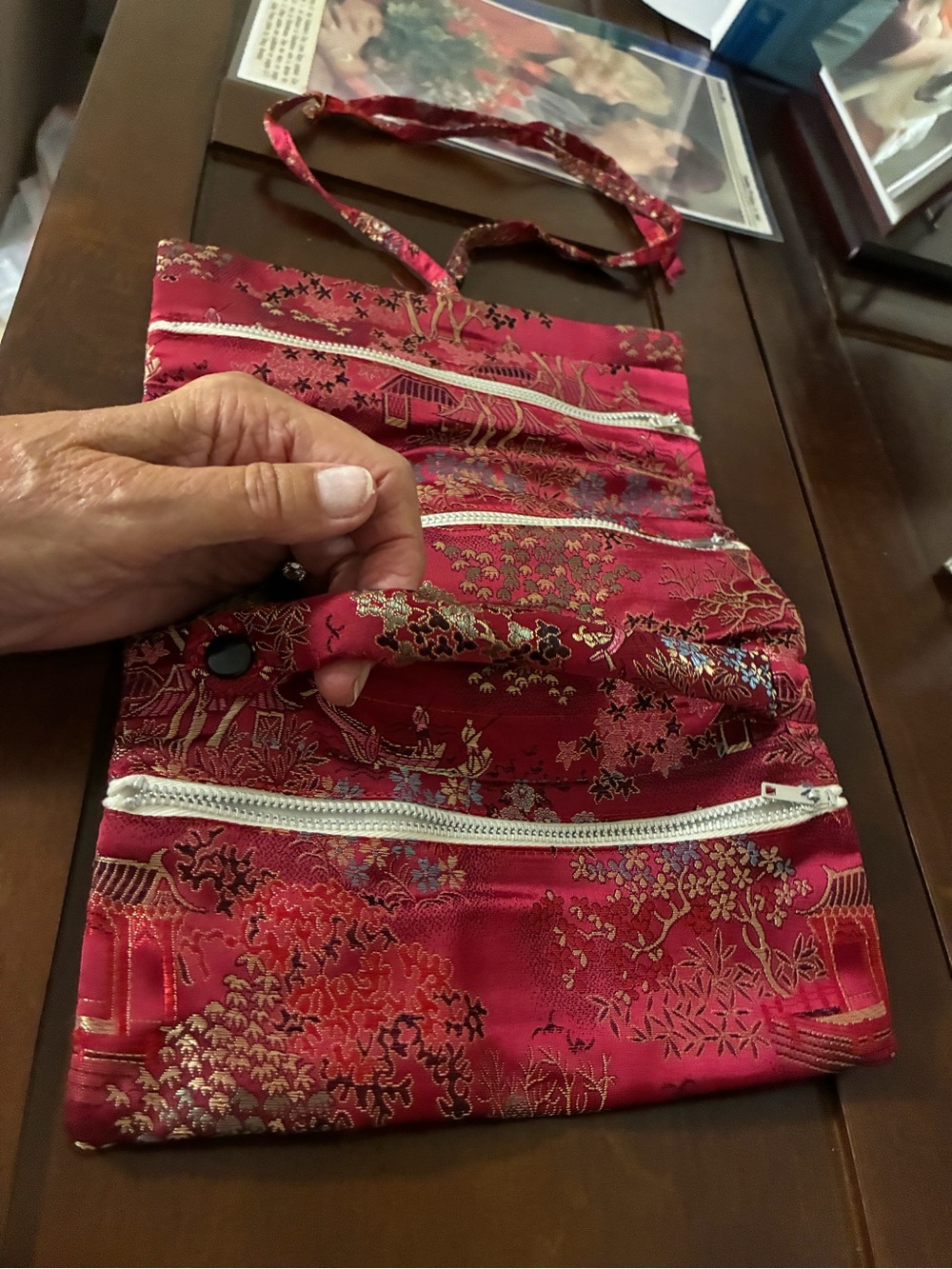 Jewelry vintage Chinese travel bag